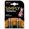 Duracell Simply LR03/AAA elem